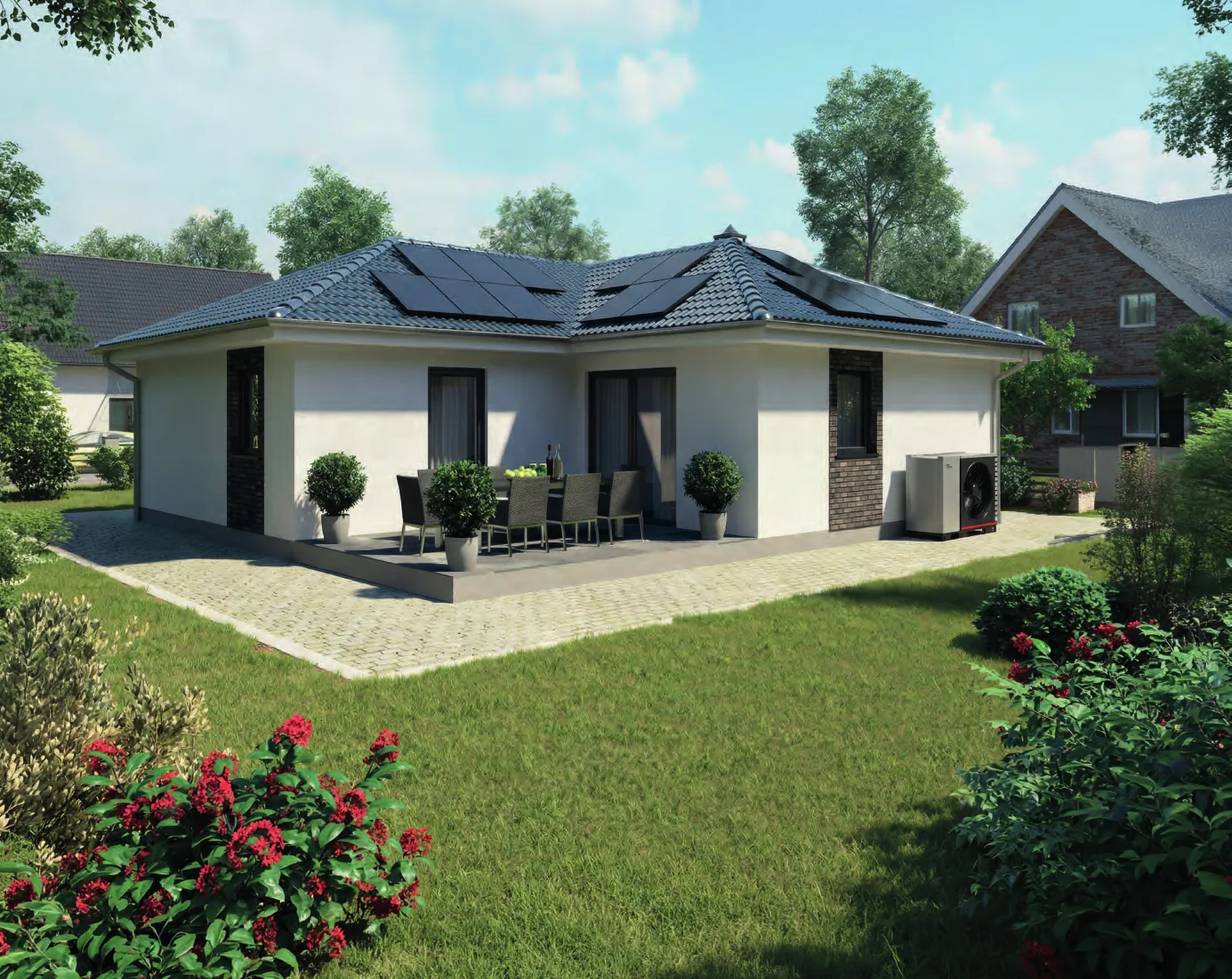 Bungalow Achat, Außenansicht
