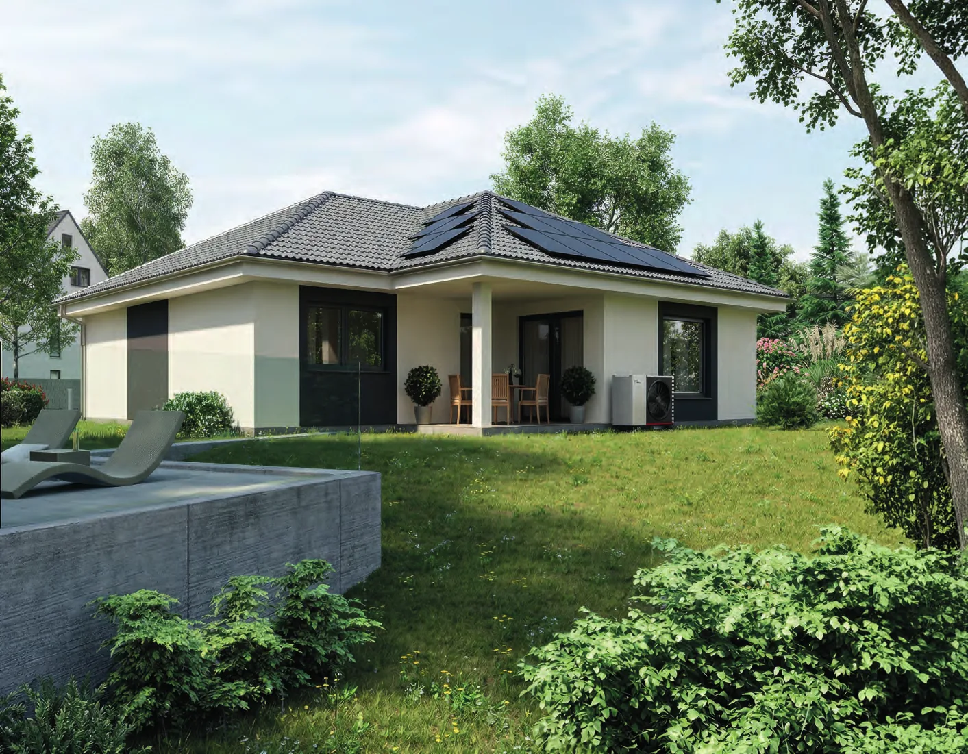Bungalow Aquamarin, Außenansicht